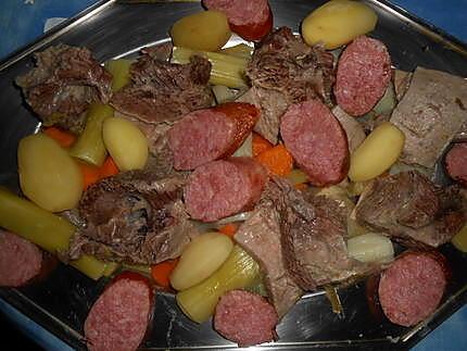 recette Plat de cotes et morteau en pot au feu