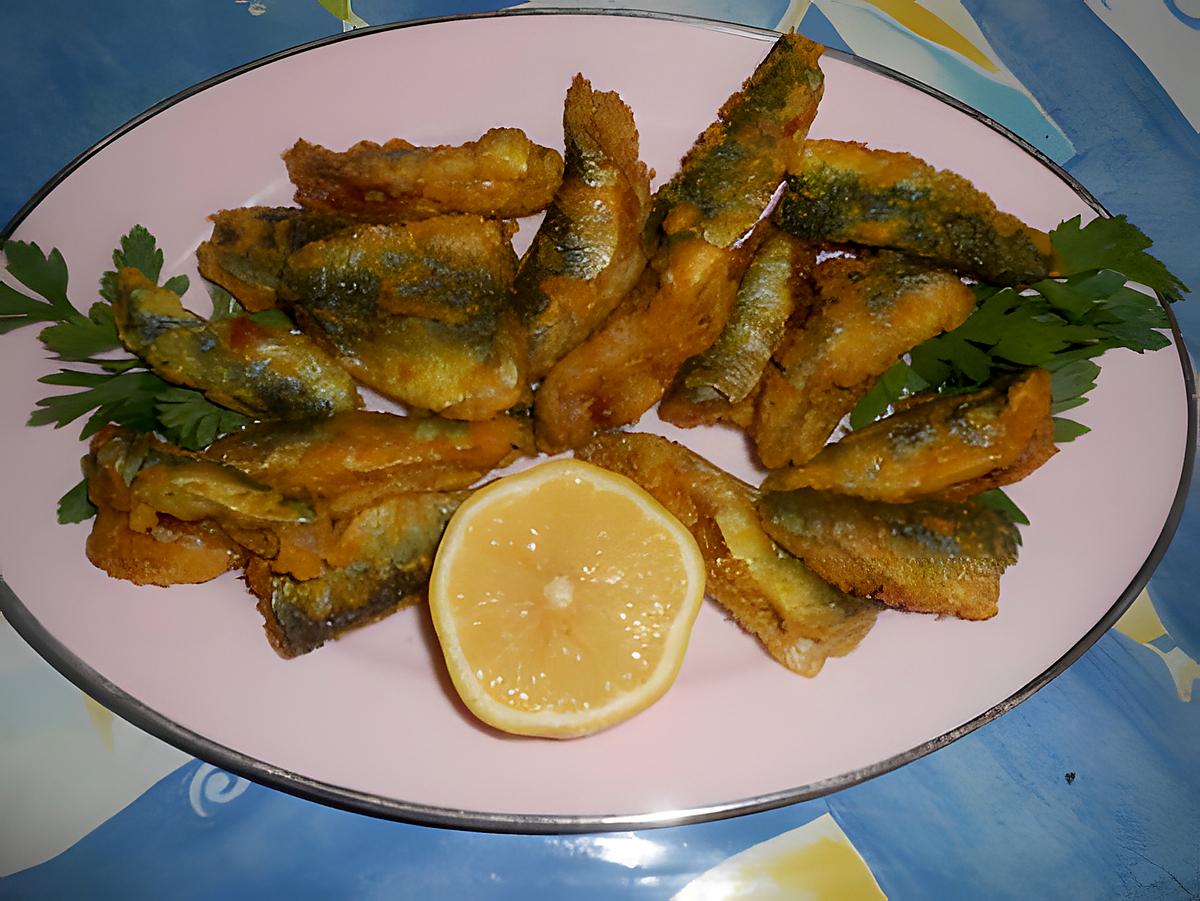 recette Friture de filets de sardines