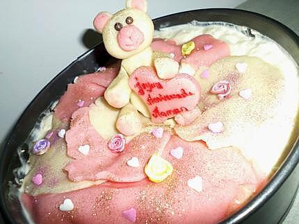 recette Gateau d'anniversaire pour ma mini belle soeur bientot maman d'une petite fille