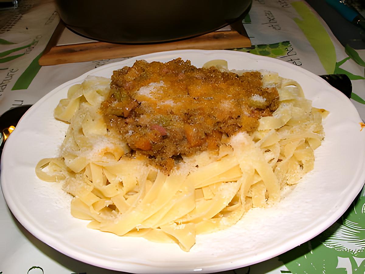 recette Salsa della zia (sauce à la viande et foies de volaille de ma tante)