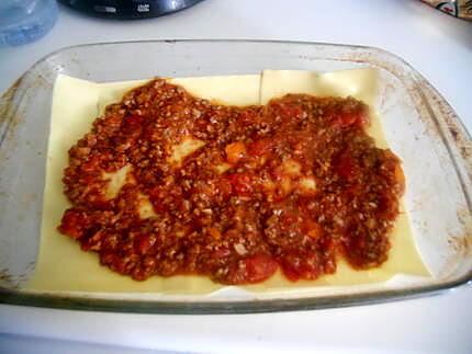 recette Lasagnes sauce tomate béchamel mozzarella
