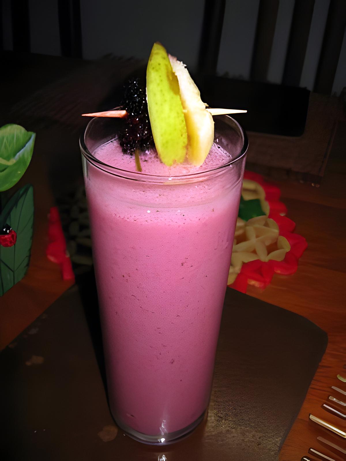 recette Smoothie mures locales-poire-banane