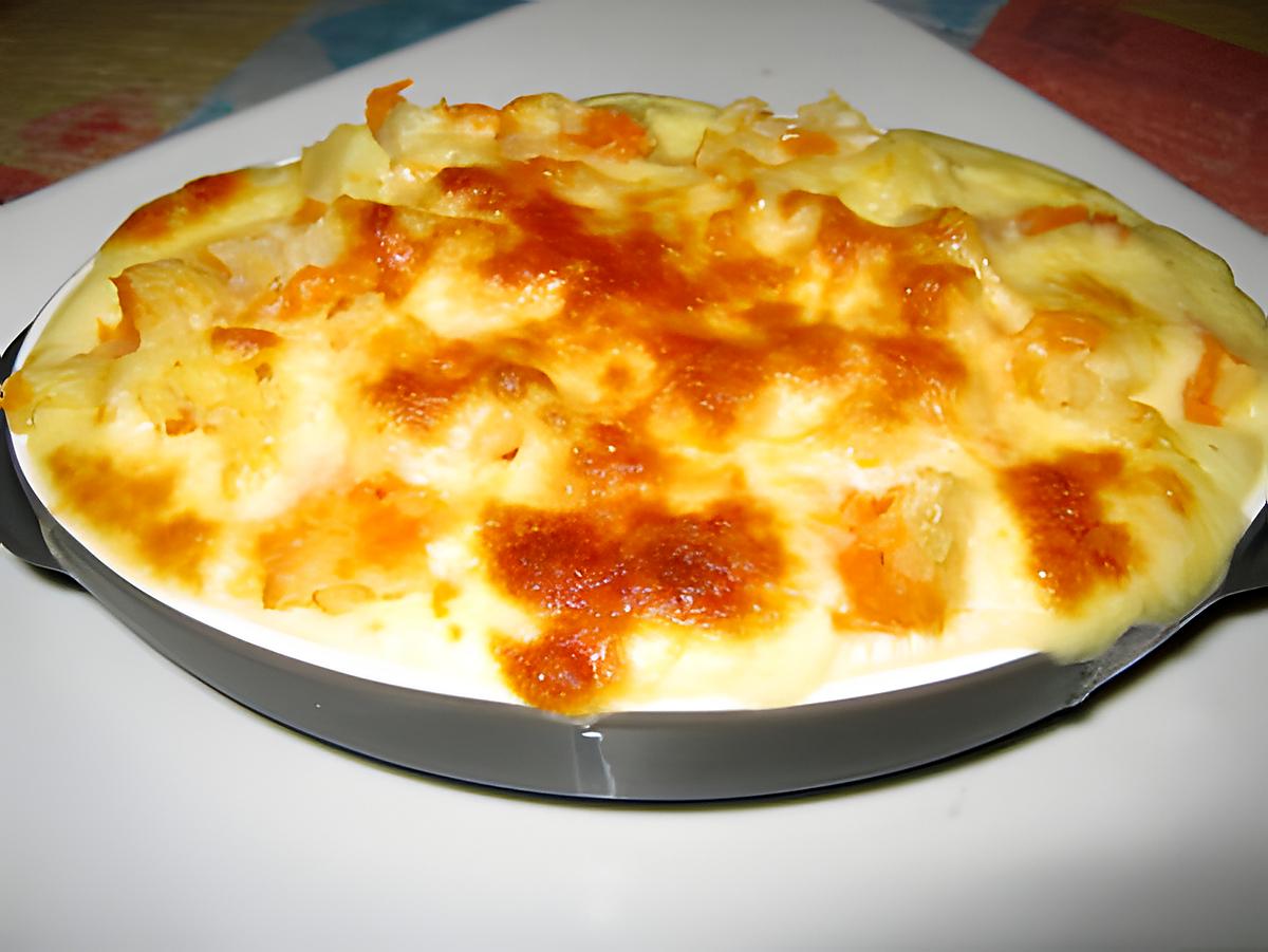 recette Carottes et pommes de terre gratinées