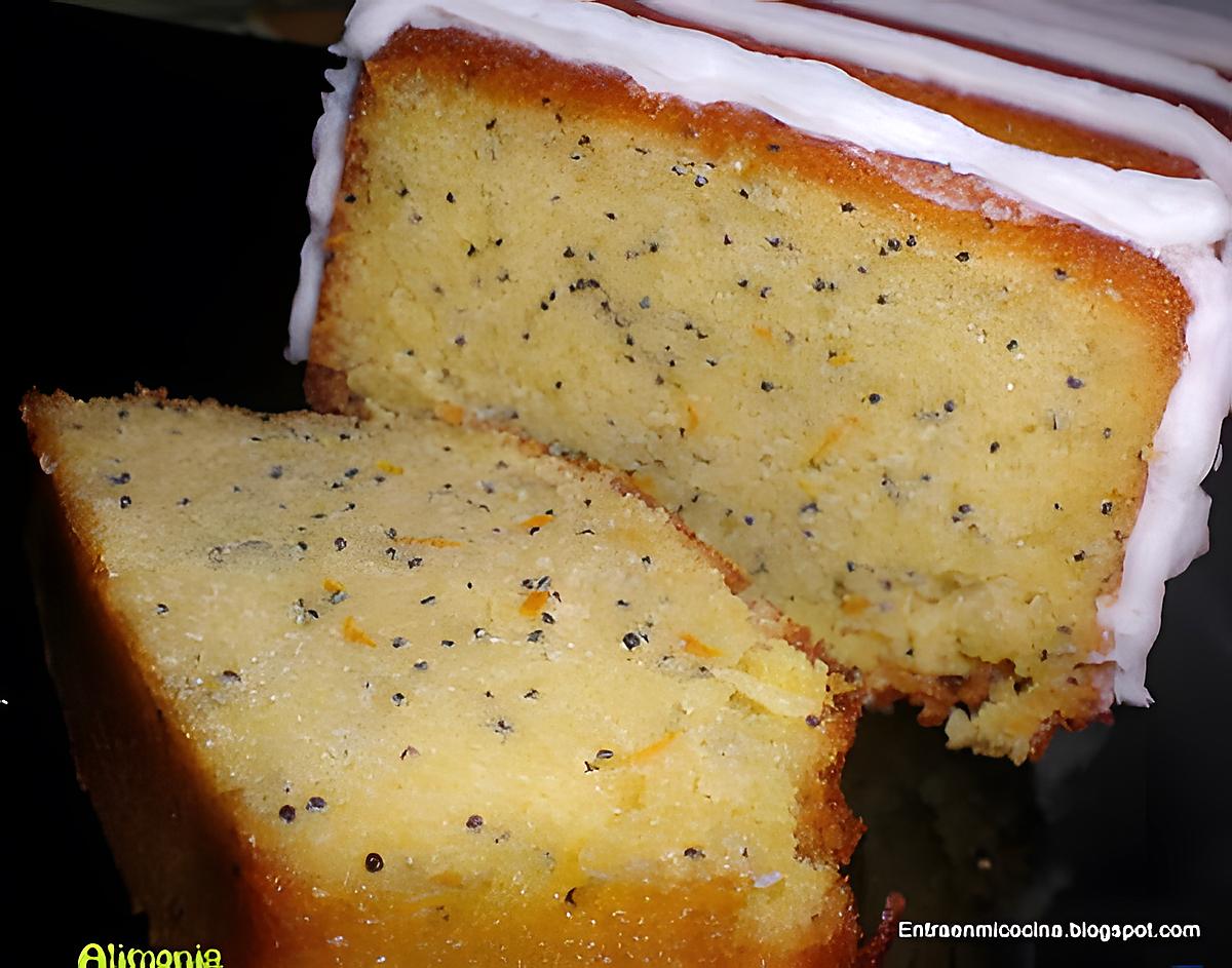 recette CAKE A L'ORANGE ET AUX GRAINES DE PAVOT