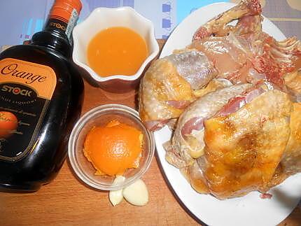 recette FARAONE   ALL'ARANCIA   (pintade à l'orange)