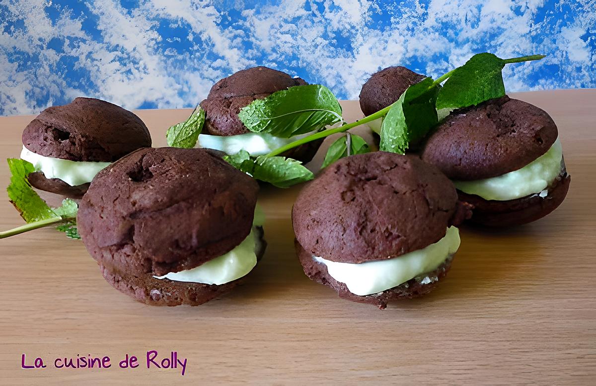 recette Whoopies after eight menthe chocolat