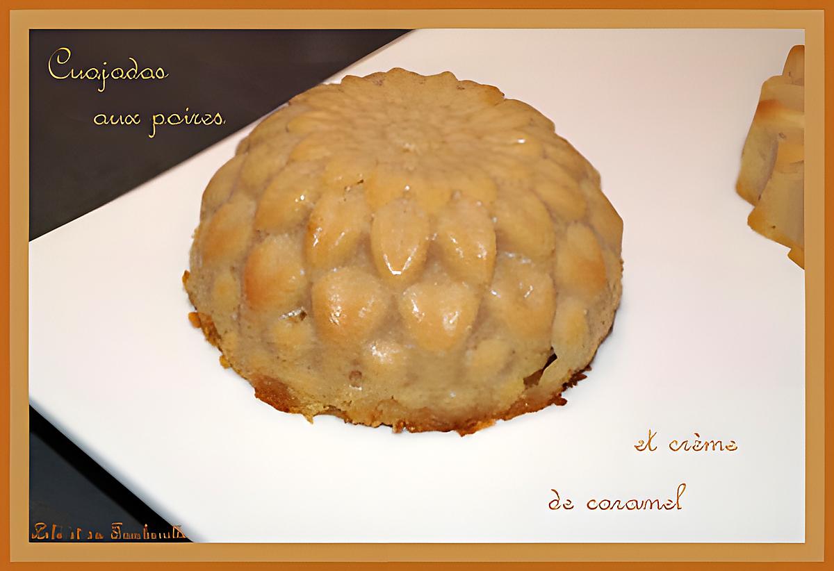 recette Cuajadas aux poires et crème de caramel