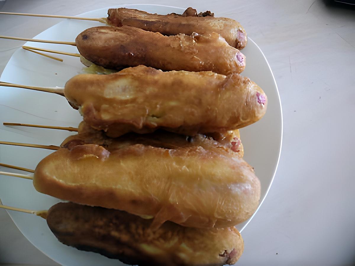 recette LE CORN DOG AMERICAIN