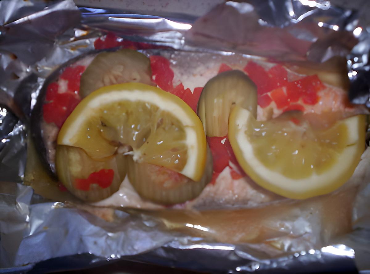 recette Darne de saumon en papillote