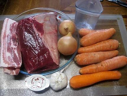 recette Aiguillette de boeuf à braisser aux carottes.