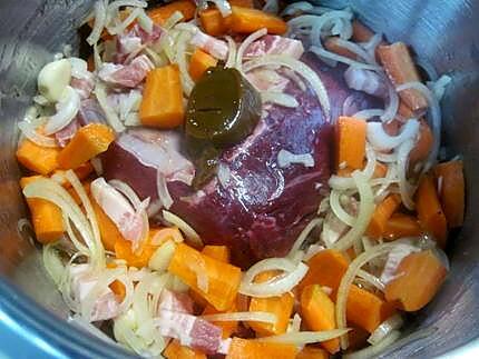 recette Aiguillette de boeuf à braisser aux carottes.