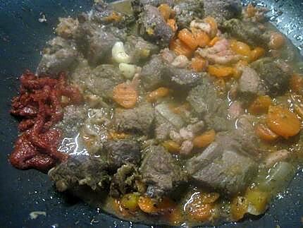 recette Sauté de bœuf aux carottes et pâtes.