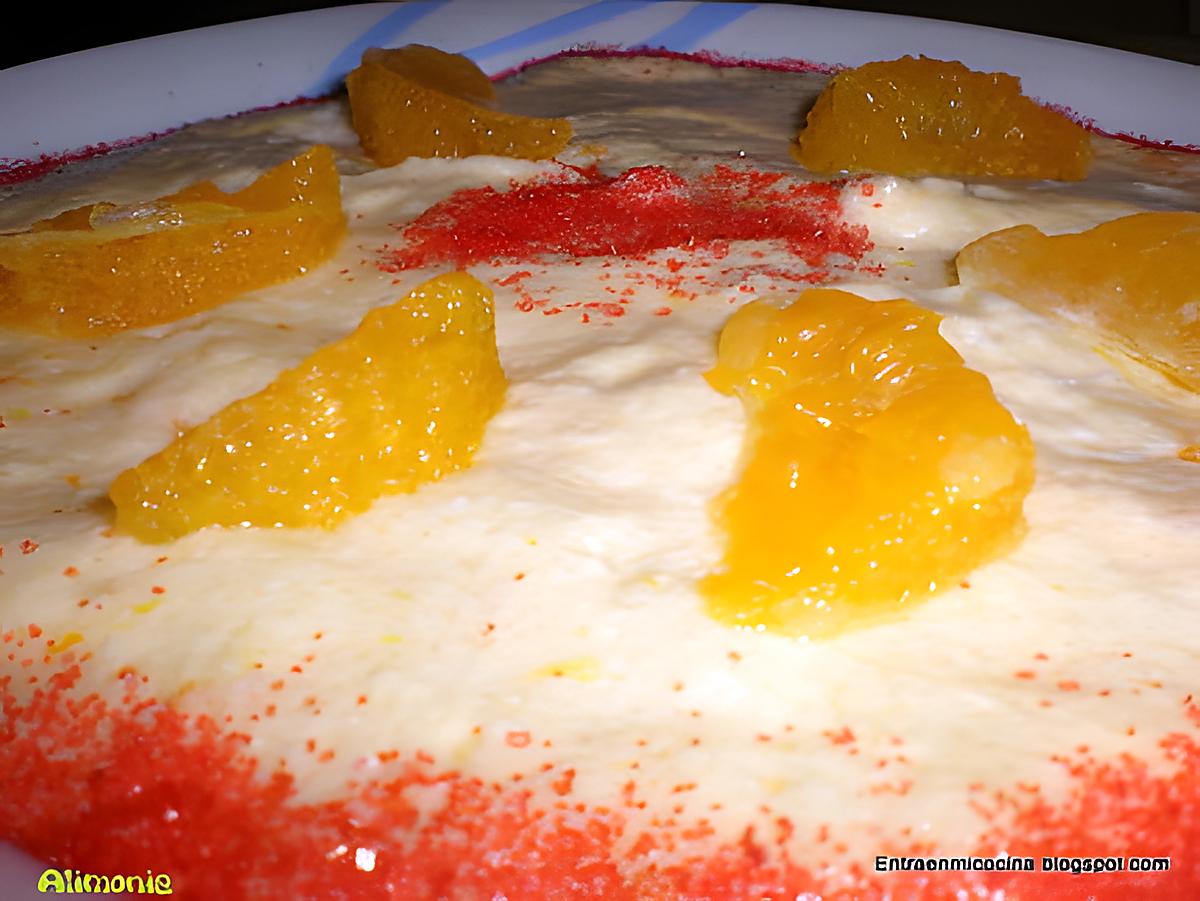 recette MOUSSE A L'ORANGE