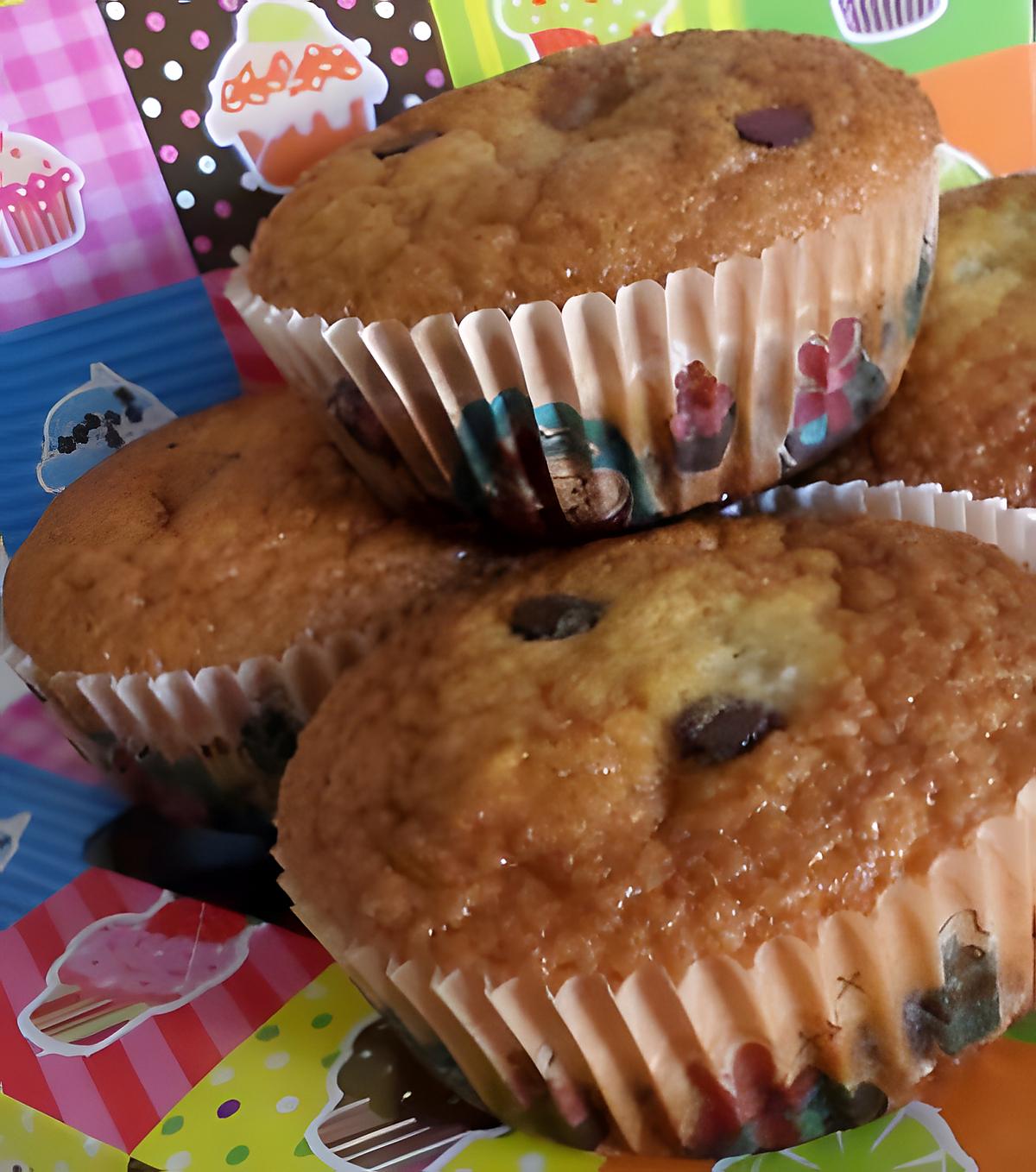 recette Muffins au yaourt et pépites chocolaté