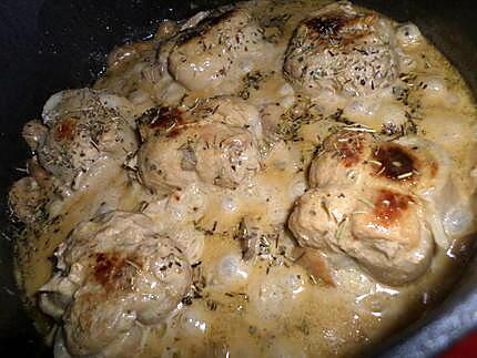 recette Paupiettes de veau sauce à la créme moutardé