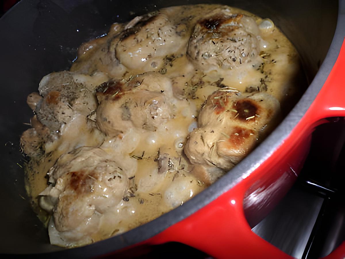 recette Paupiettes de veau sauce à la créme moutardé