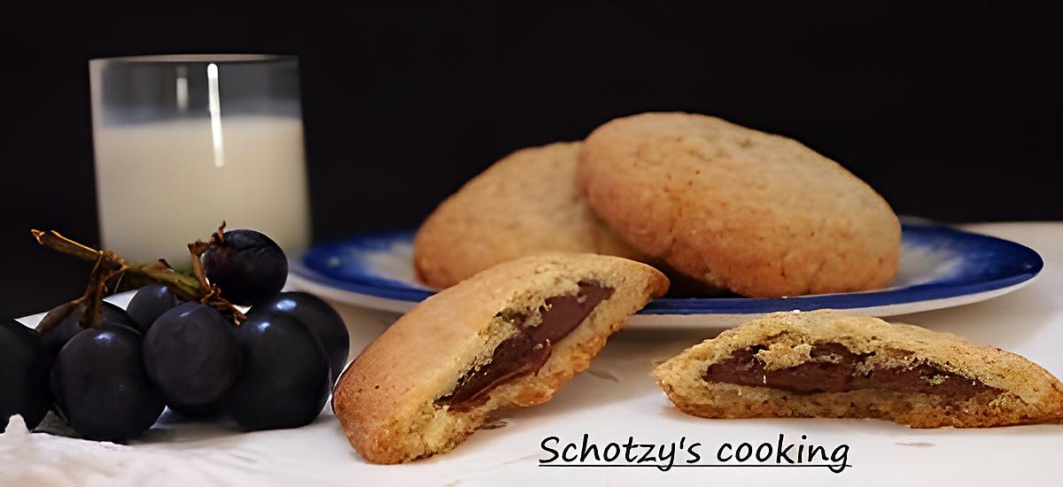 recette Cookies cœur de pâte à tartiner Noccialata et petits flocons d’avoine