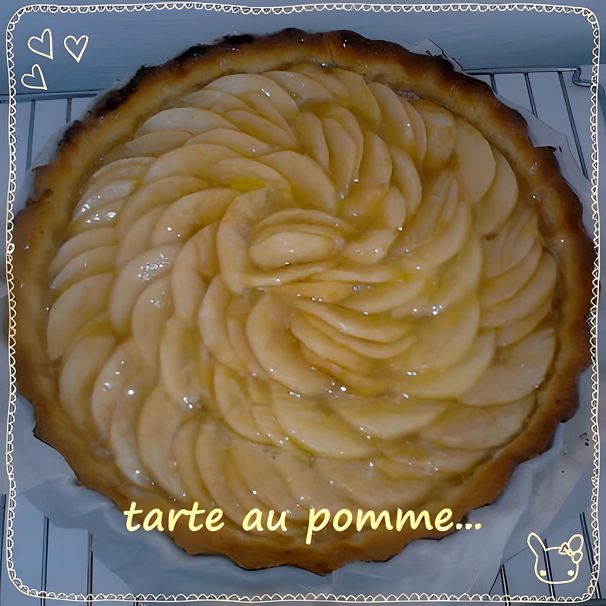 recette tarte au pomme (mon peché mignon)