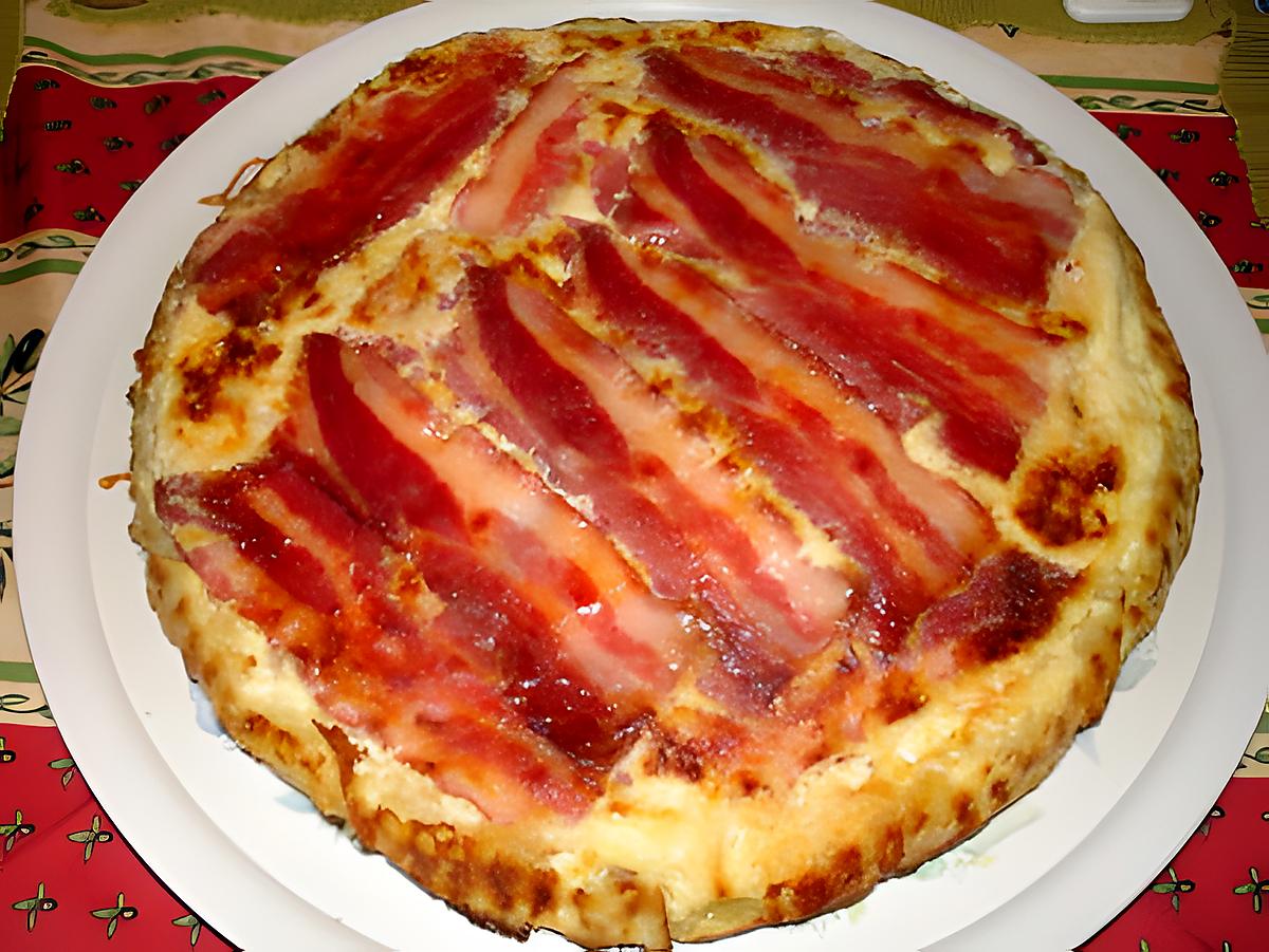 recette Quiche au lard façon tatin