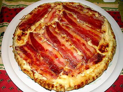 recette Quiche au lard façon tatin