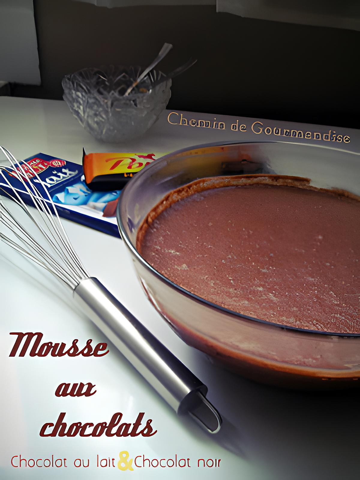 recette Mousse aux 2 chocolats