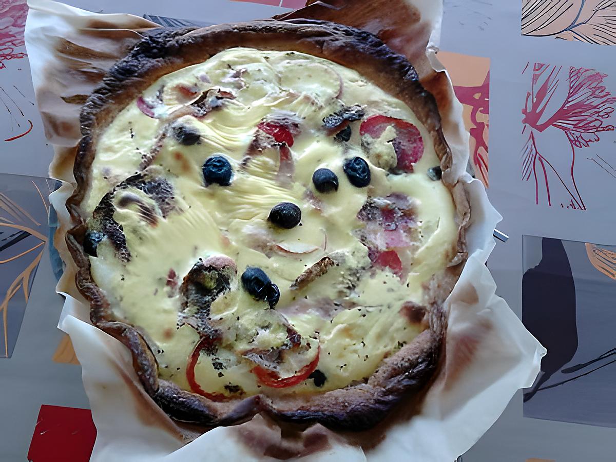 recette tarte thon ricotta et lard fumé