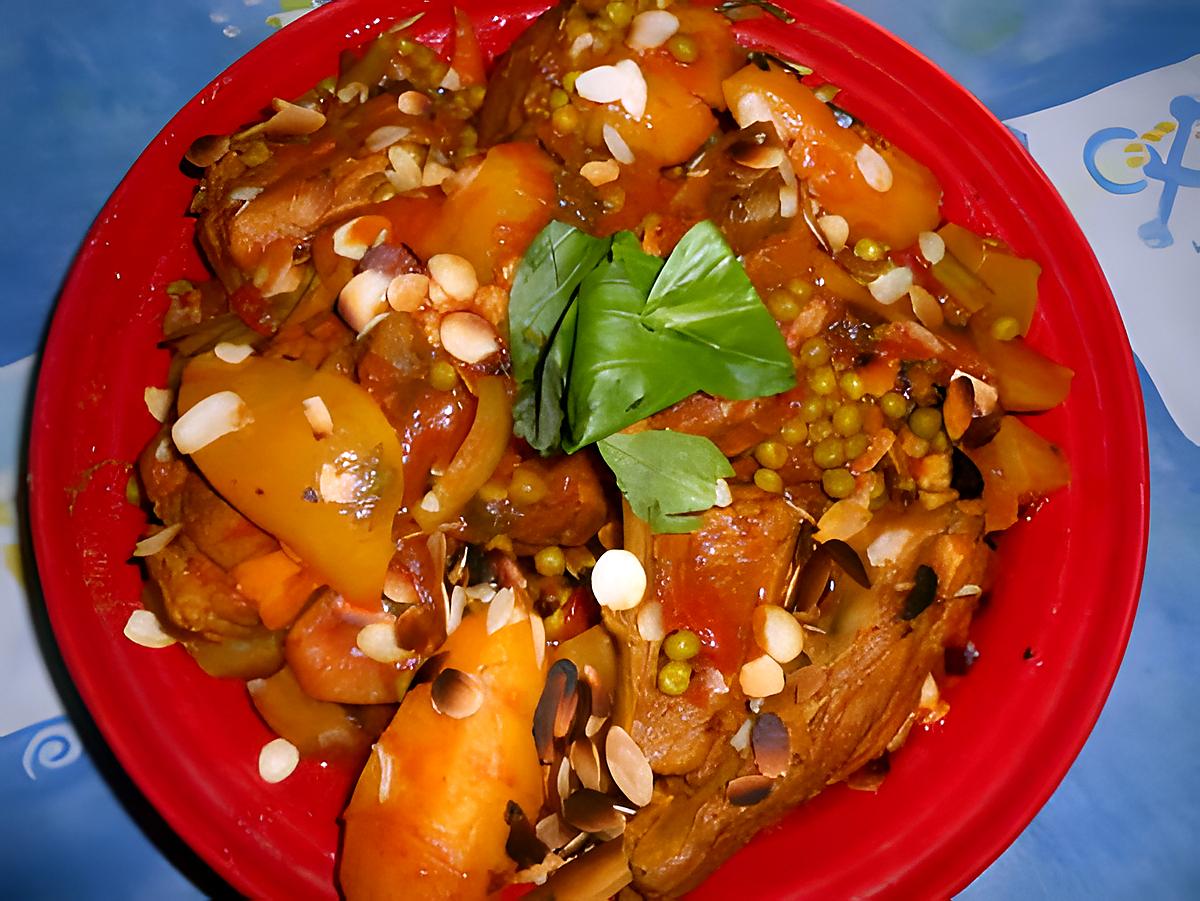 recette Tajine d agneau aux légumes