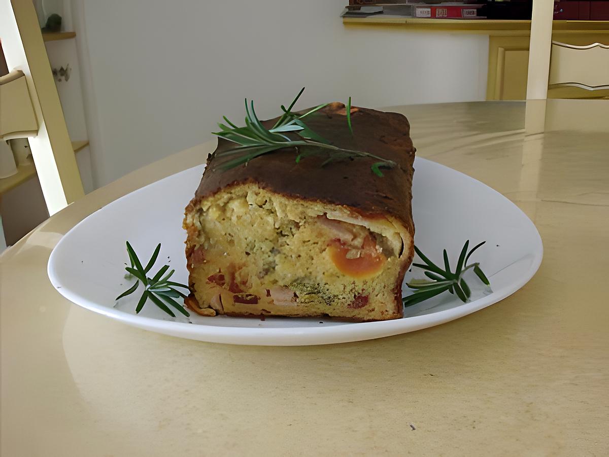 recette cake aux tomates séchées ,blanc de dinde ,fromage