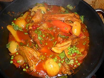 recette Tajine d agneau aux légumes