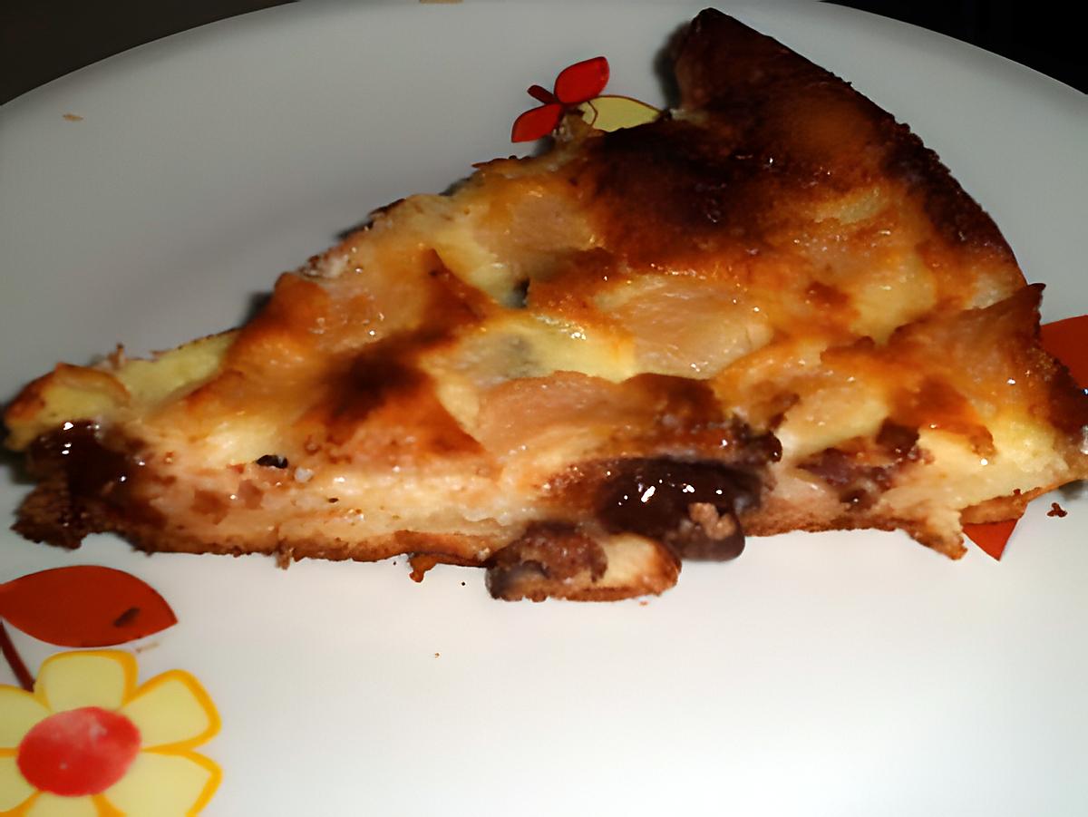 recette Clafoutis choco-poire