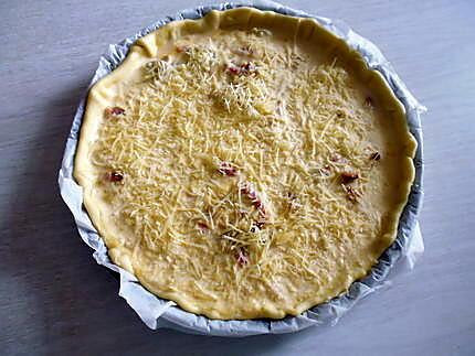 recette Quiche aux lardons, champignons et emmental