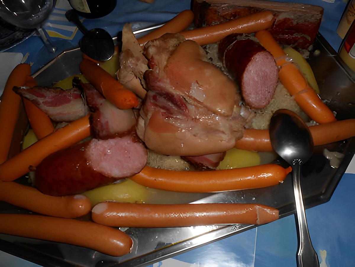 recette Choucroute garnie jarret,saucisses