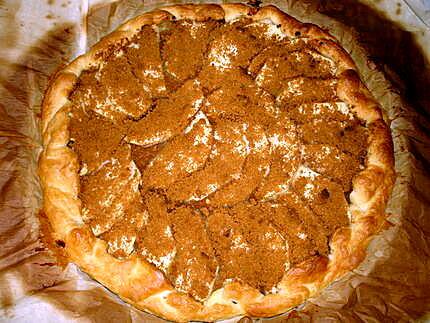 recette tarte feuilletée aux pommes et spéculoos