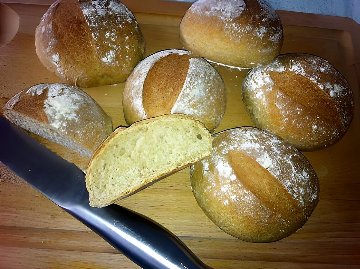 recette Petits pain à la farine de blé dur