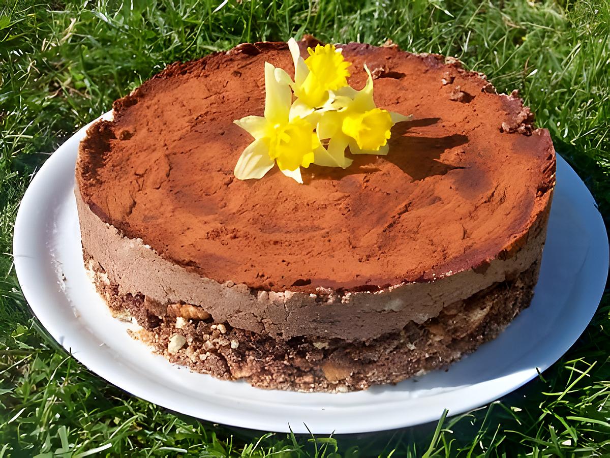 recette gâteau  mousseux choco amandes pour fêter l'arriver du printemps