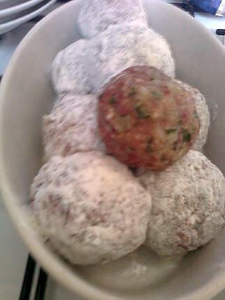 recette BOULETTES  LIEGEOISES  QUAND SE RENCONTRENT UNE FRANCO ITALIENNE ET UNE BELGE