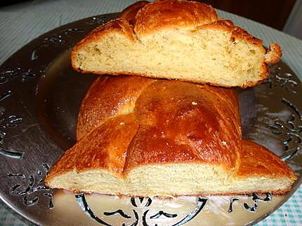 recette BRIOCHE TRESSEE D EVELYNE MELAYERS