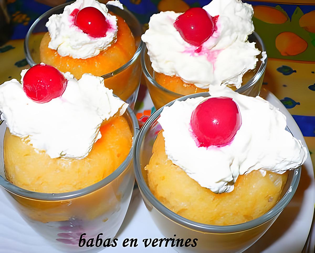 recette baba en verrines