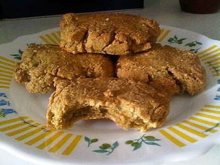 recette COOKIES PROTEINE VANILLE / PISTACHE