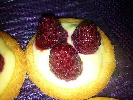 recette Mini tartelettes aux framboises