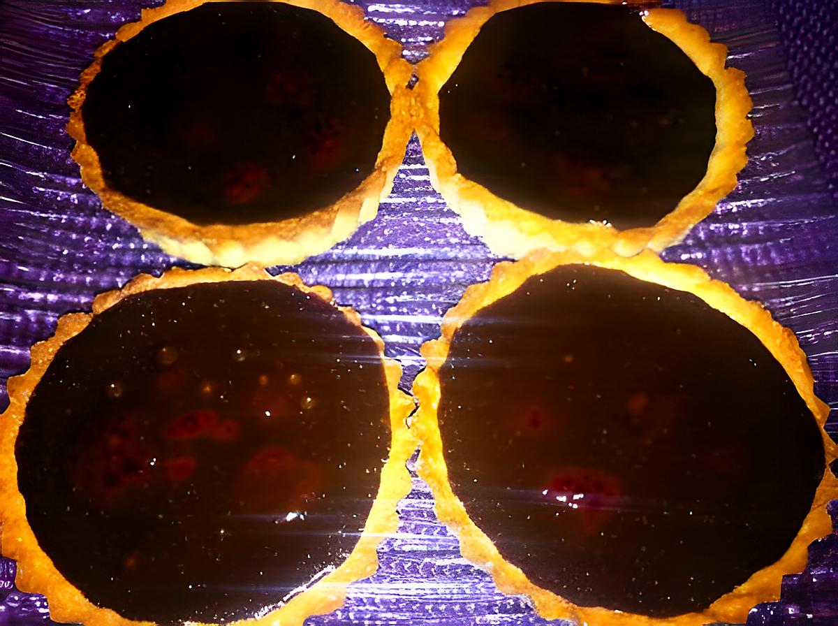 recette Tartelette chocolat framboise