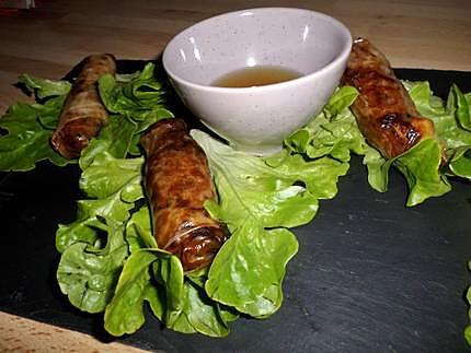 recette Nems de porc au caramel