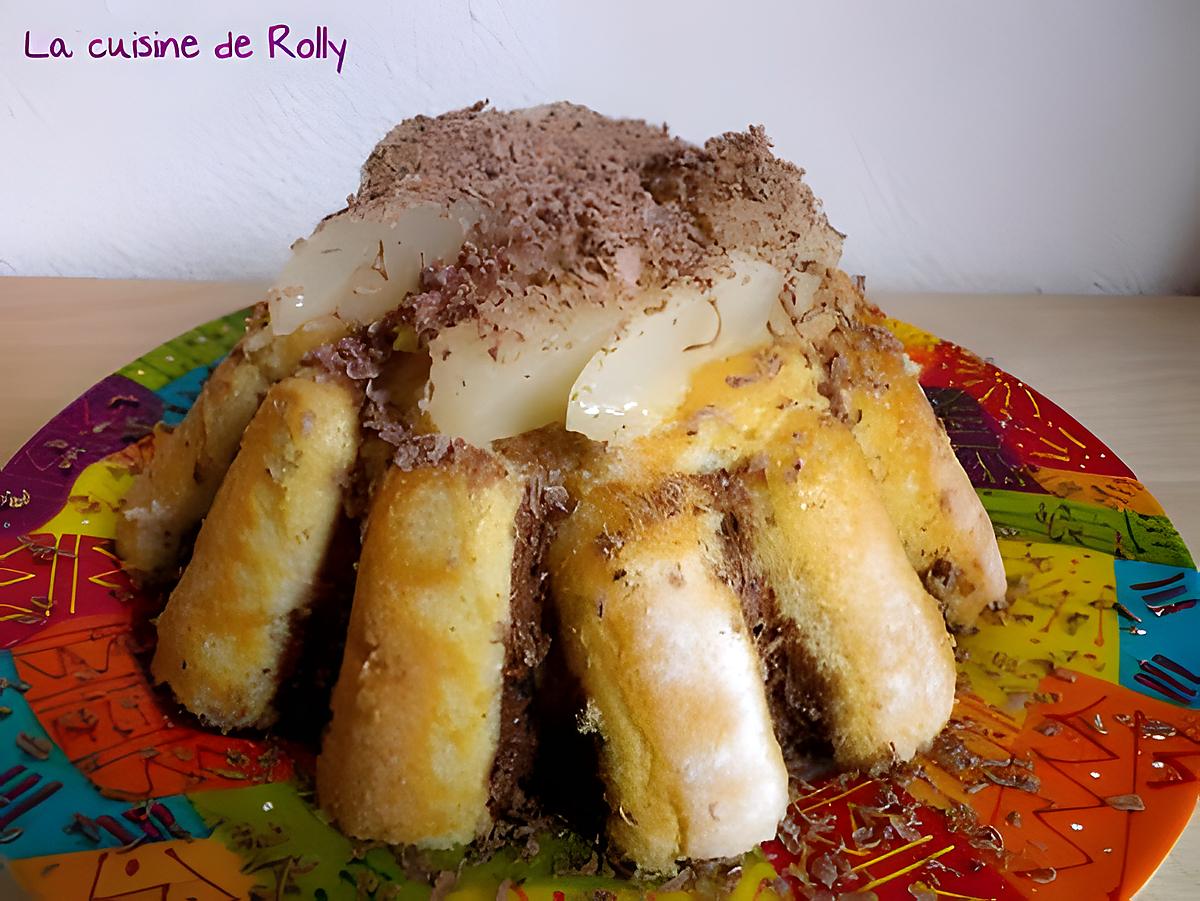 recette Charlotte poire chocolat