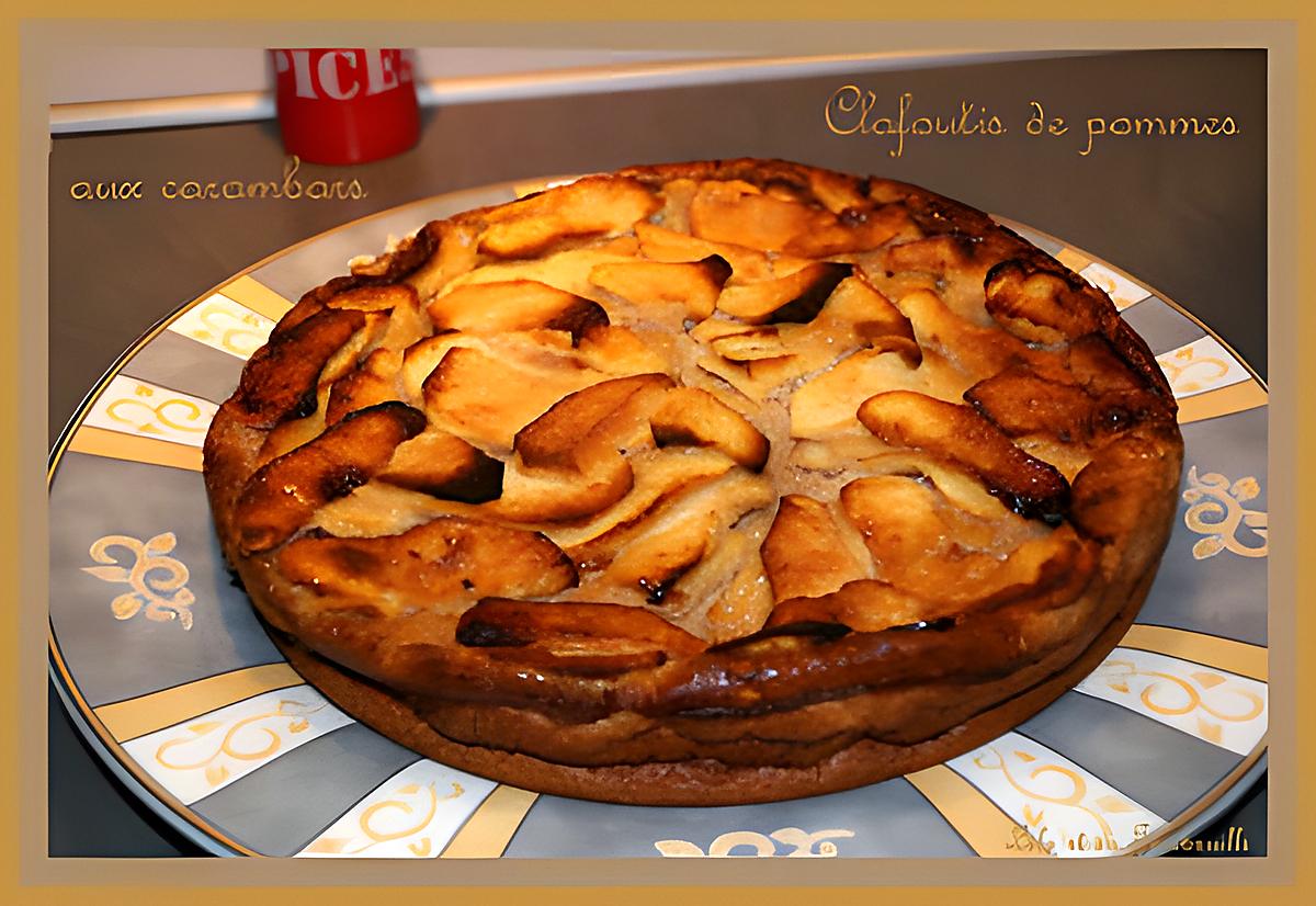 recette Clafoutis de pommes aux carambars