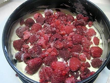 recette Vacherin aux framboises et meringues.