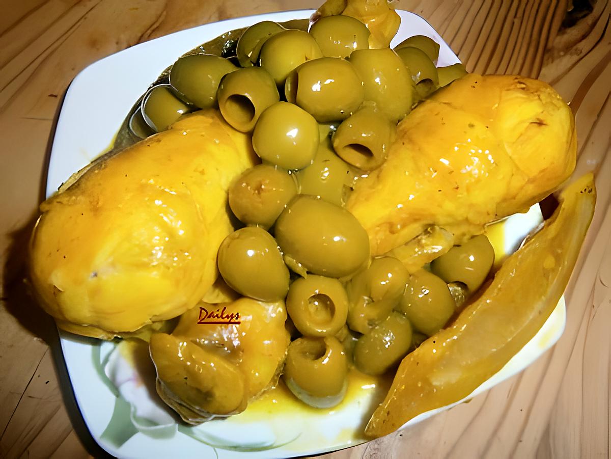 recette Poulet Aux Olives Et Citron Confit