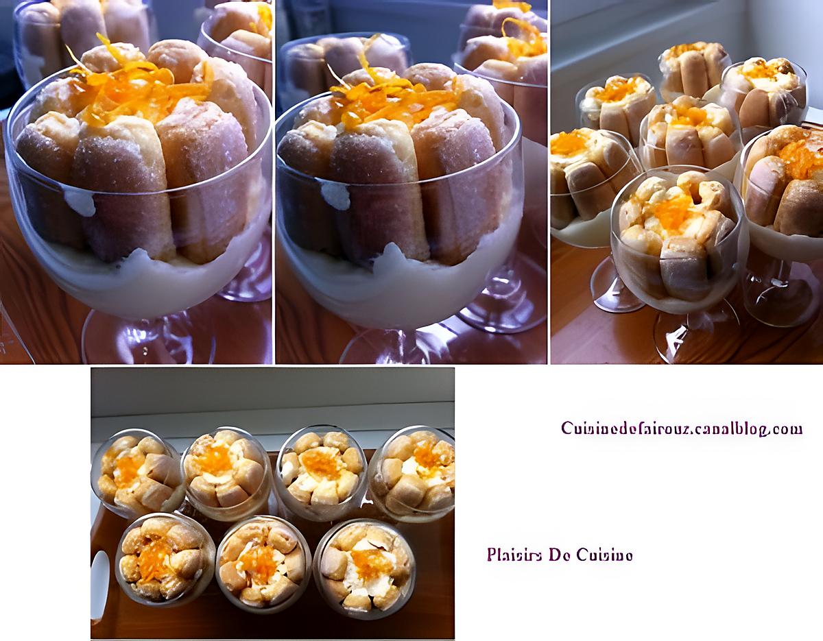 recette TIRAMISU A L'ORANGE