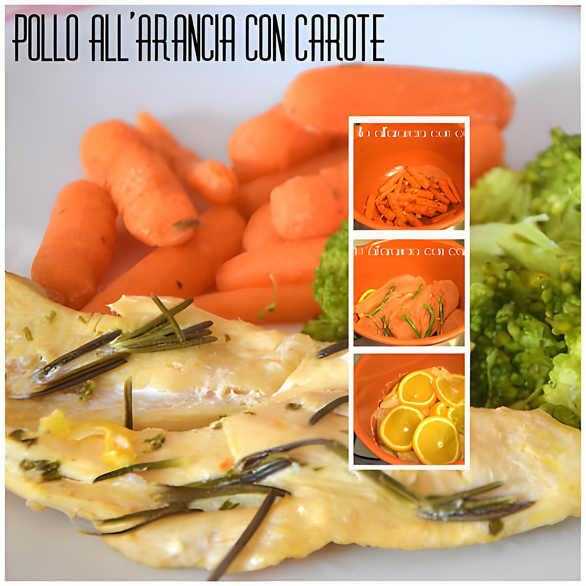 recette Poulet à l'orange avec carottes baby SANS MAITIERES GRAISSES!!