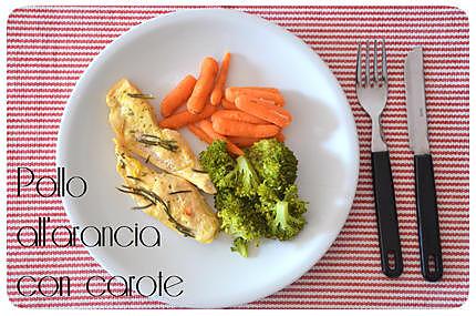 recette Poulet à l'orange avec carottes baby SANS MAITIERES GRAISSES!!