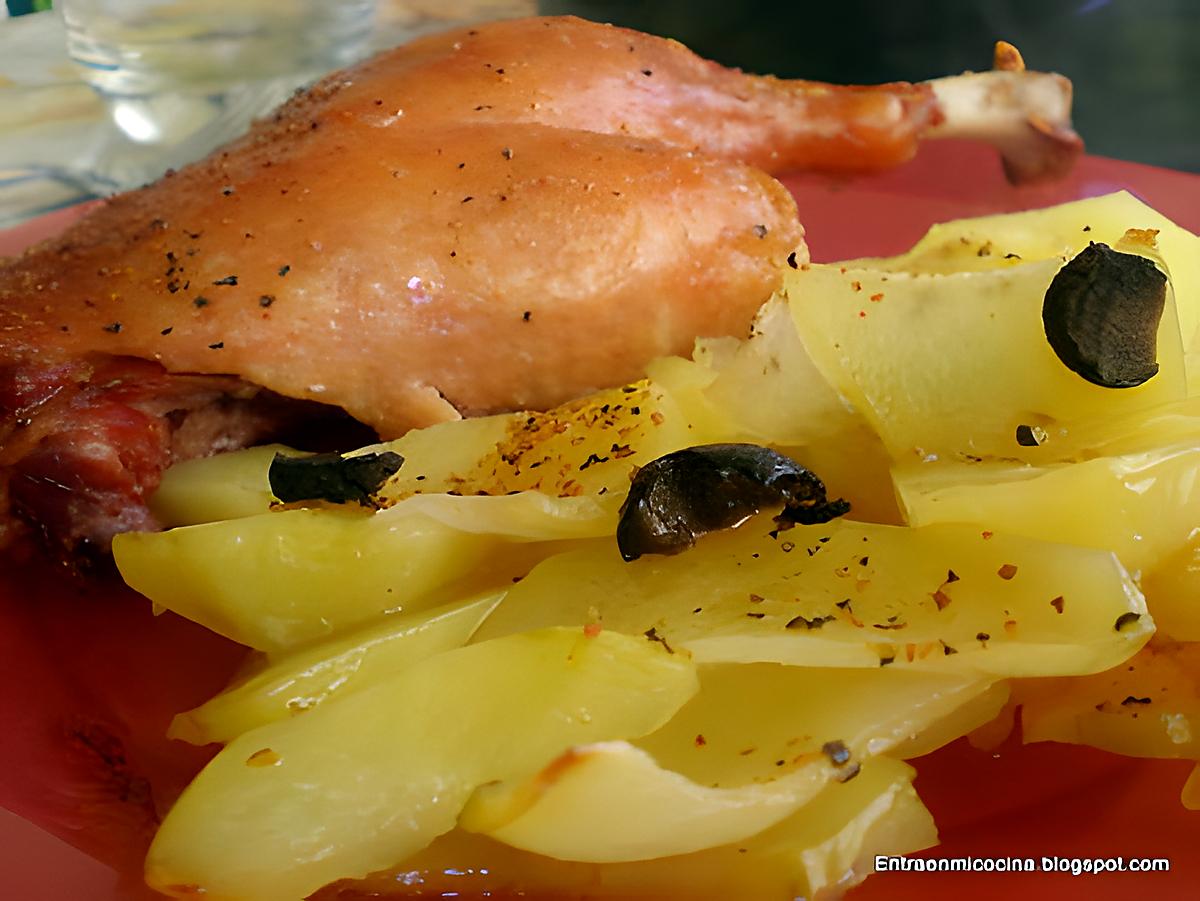 recette confit de canard et pommes sarladaises